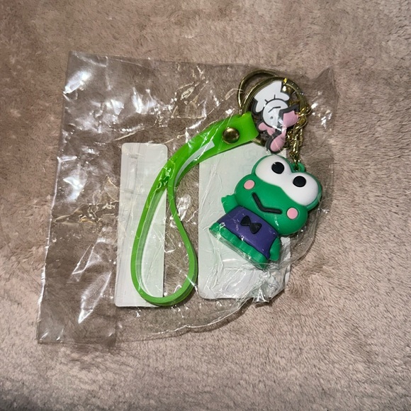 Sanrio Keroppi keychain New with strap and charms - Picture 2 of 4